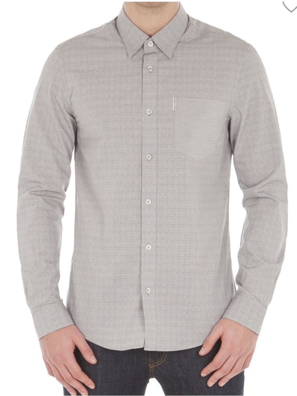 Ben Sherman Men's Long-Sleeve Button-Down Shirt Small